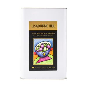 Large 3lt Tin of Award Winning Lisadurne Hill, Hill Paddock Blend Extra Virgin Olive Oil (EVOO)