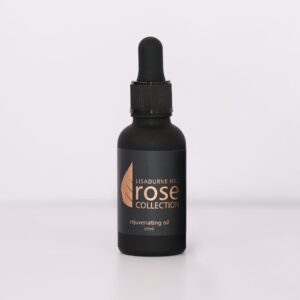 rejuvenating face oil Brown bottle of The Rose Collection Rejuvenating Face Oil
